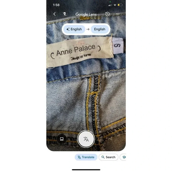 Vtg 90s Jeans Fairy Goth Destress Wide Leg High Rise Women’s S Korea Design Blue - Picture 5 of 13